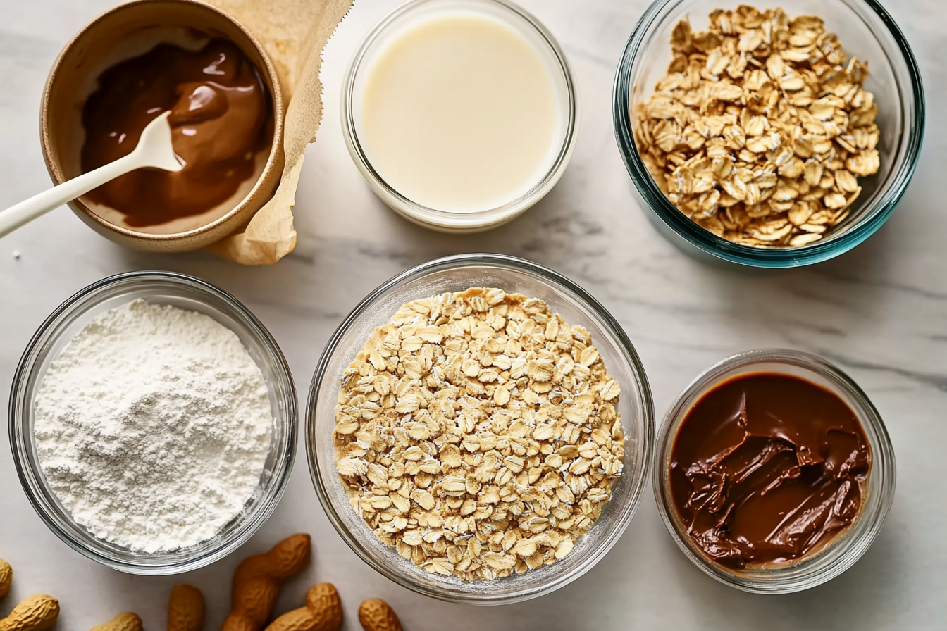 Delicious homemade no bake cookies made with peanut butter, chocolate, and oats