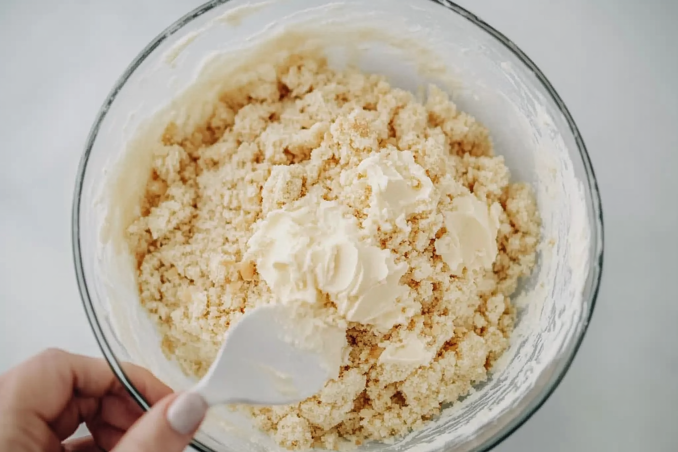 Crumble the cooled cake in a large bowl 