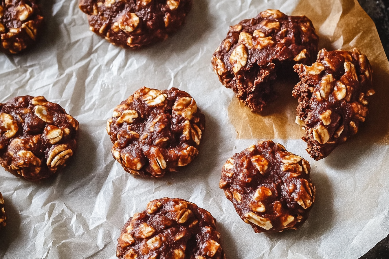 Delicious homemade no bake cookies made with peanut butter, chocolate, and oats