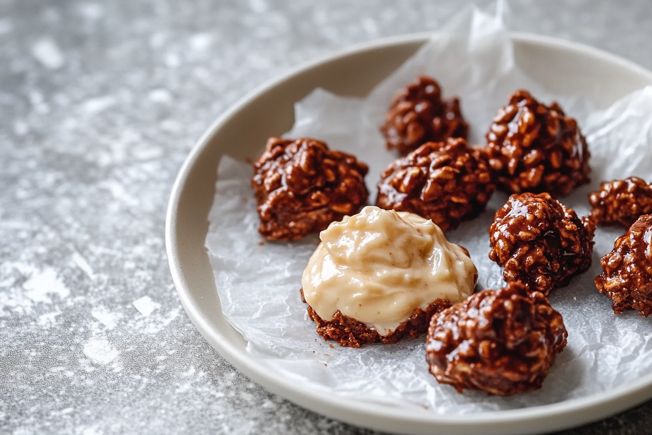 Delicious homemade no bake cookies made with peanut butter, chocolate, and oats