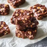 Delicious homemade no bake cookies made with peanut butter, chocolate, and oats