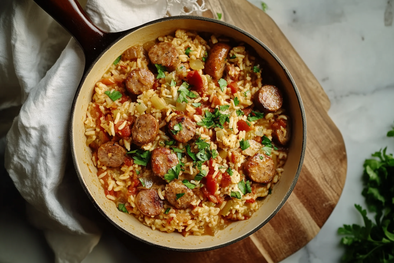 One-Pan Sausage Jambalaya