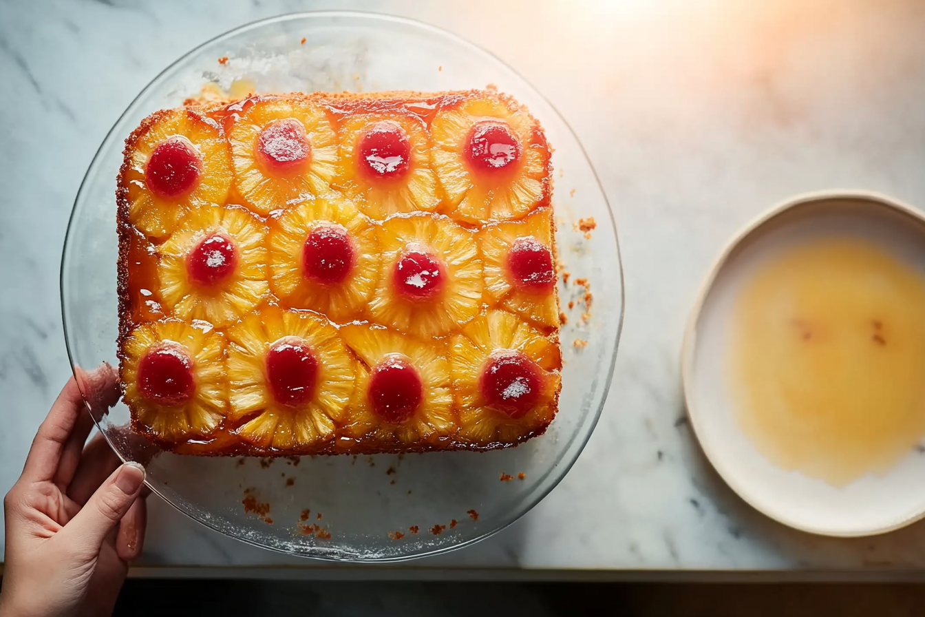 Pineapple Upside Down Dump Cake