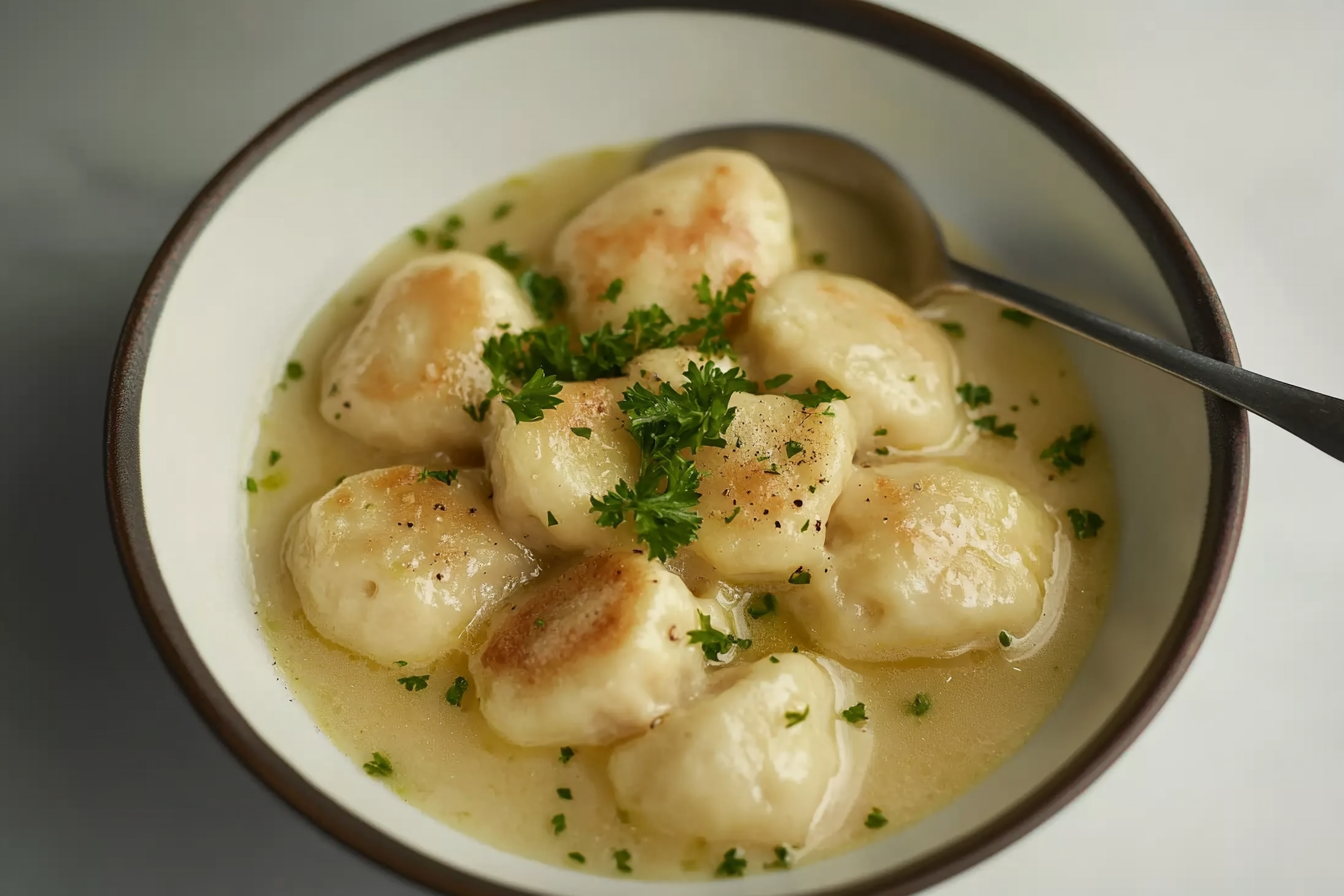 Fluffy Feather Chicken Dumplings