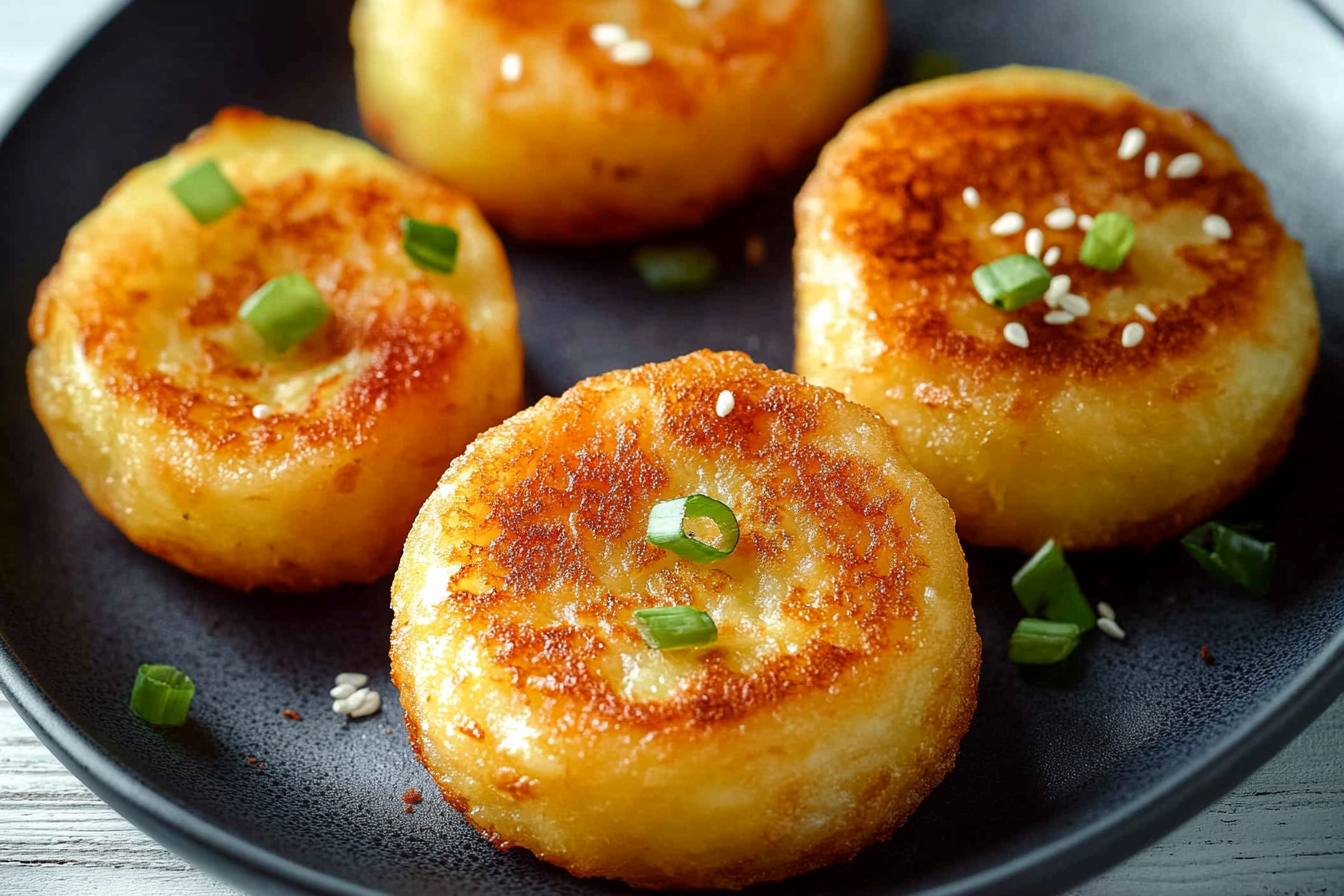 Korean Cheese Potato Pancakes (Gamjajeon)