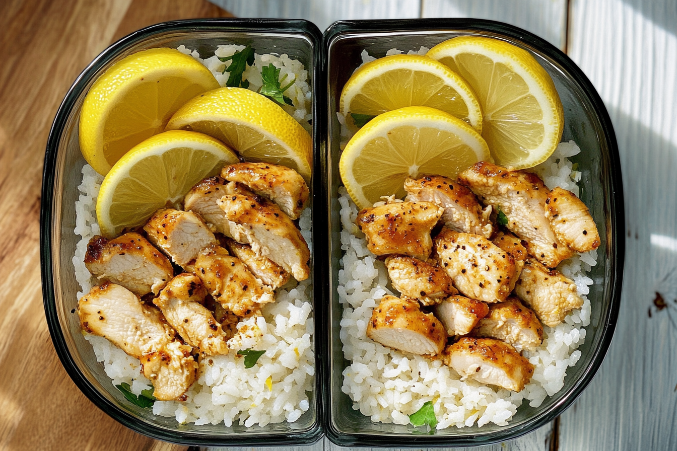 Lemon Pepper Chicken Rice