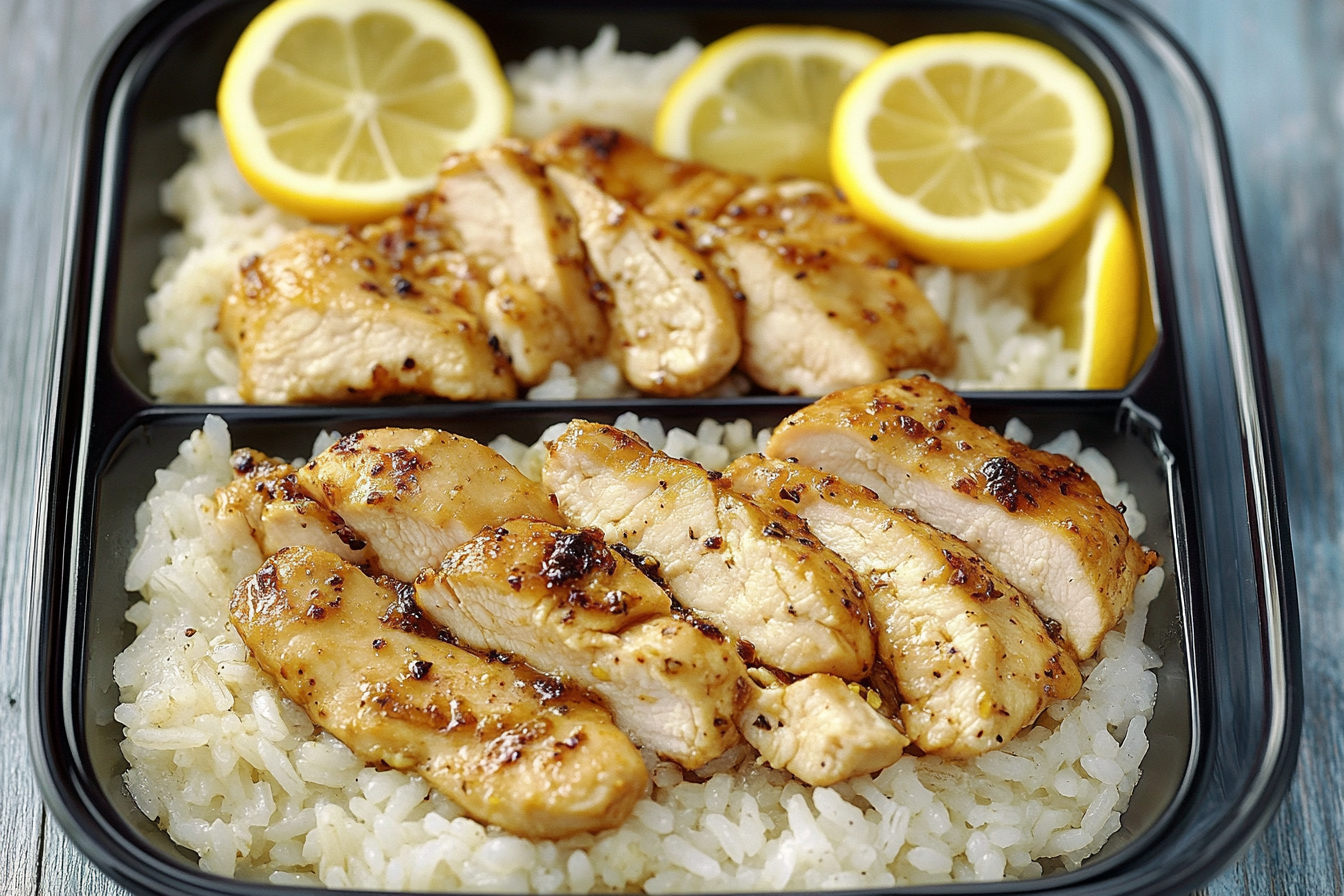 Lemon Pepper Chicken Rice