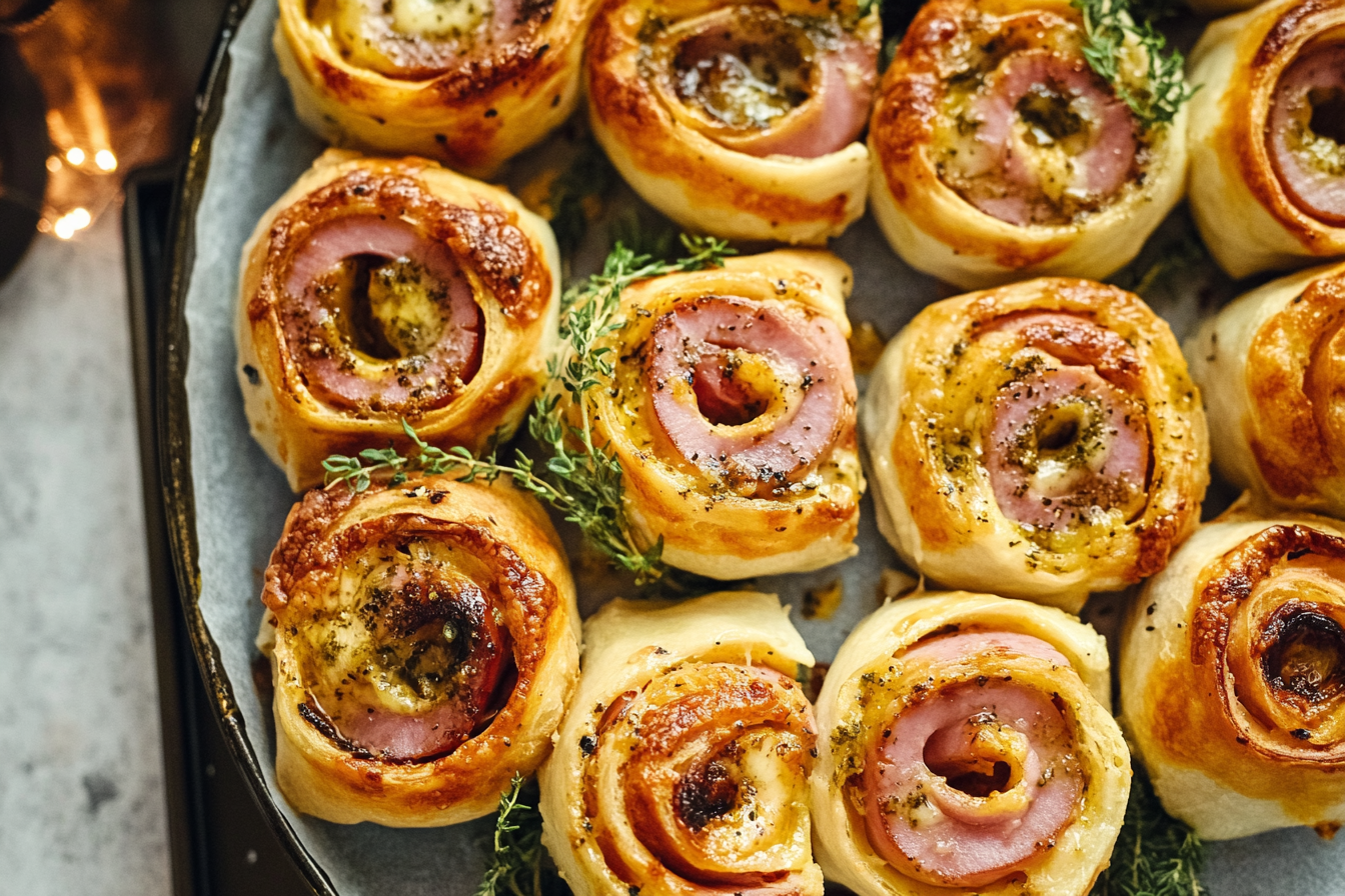 Ham and Cheese Pinwheels