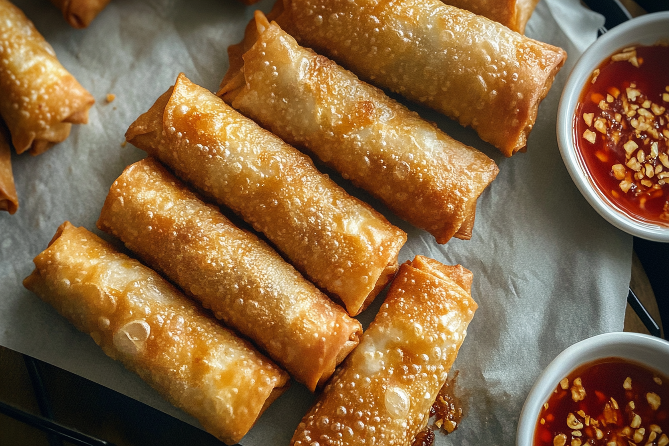 Crab Rangoon Egg Rolls