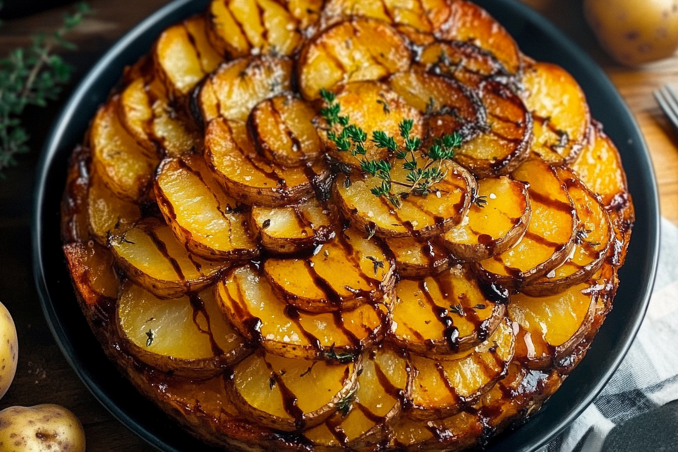 Balsamic-Thyme Potato Torte