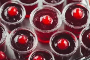 Rum and Cherry Coke Jello Shots