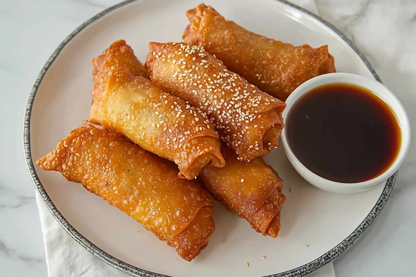 Crab Rangoon Egg Rolls