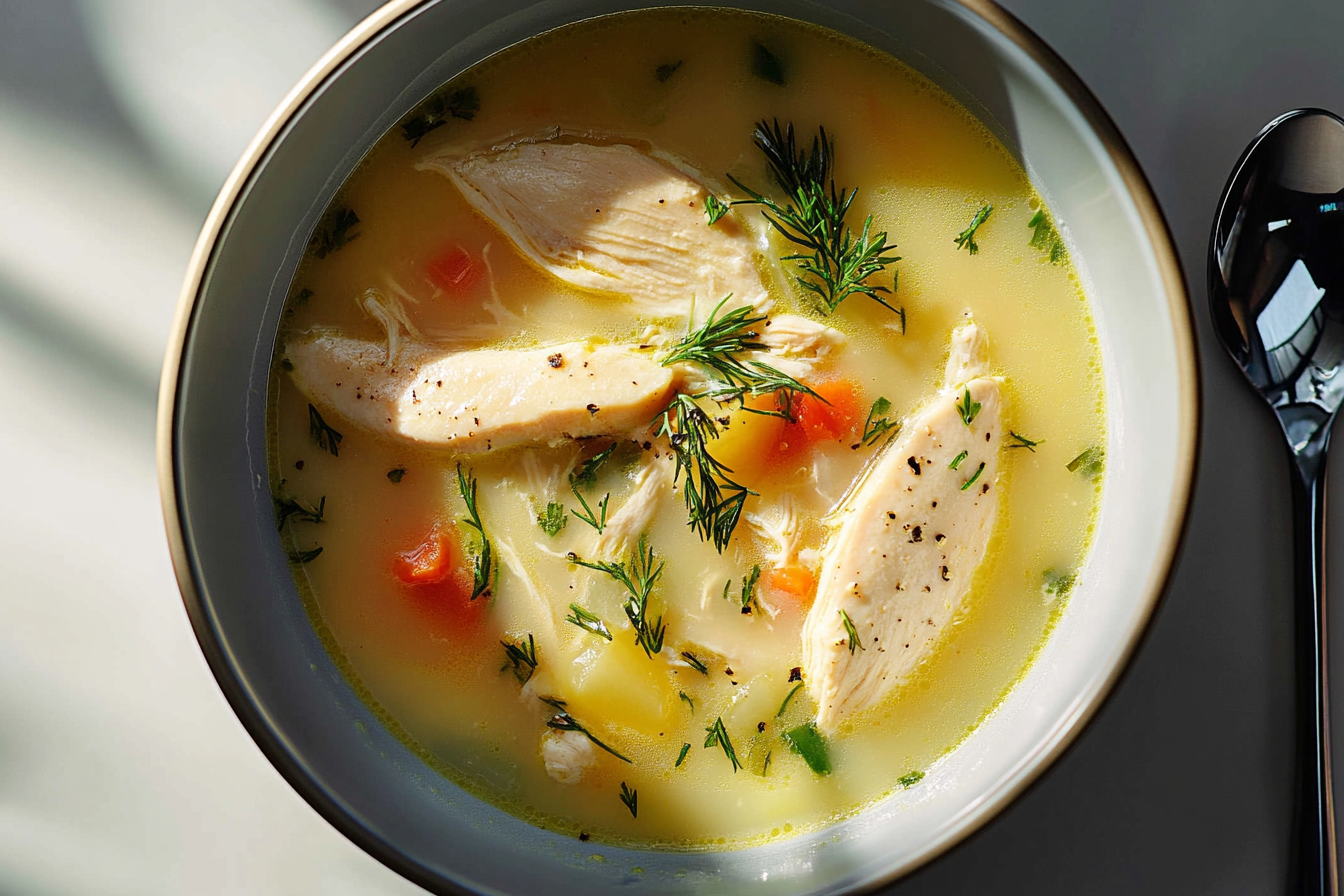 Greek Lemon Chicken Soup