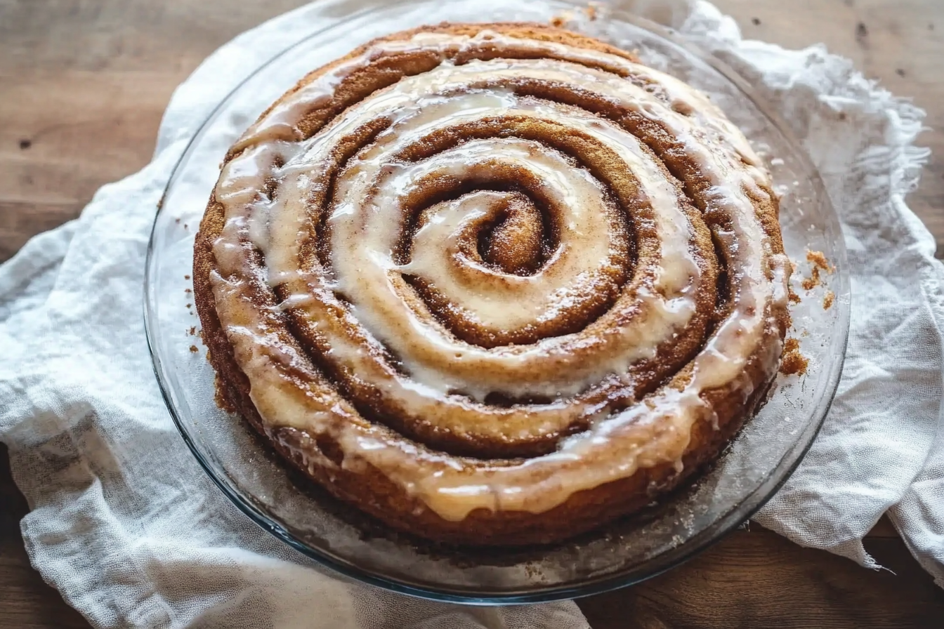 Cinnamon Roll Gooey Butter Cake