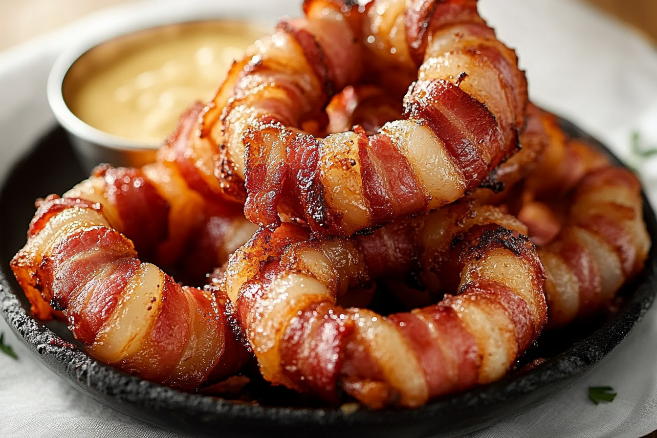 Bacon-Wrapped Onion Rings
