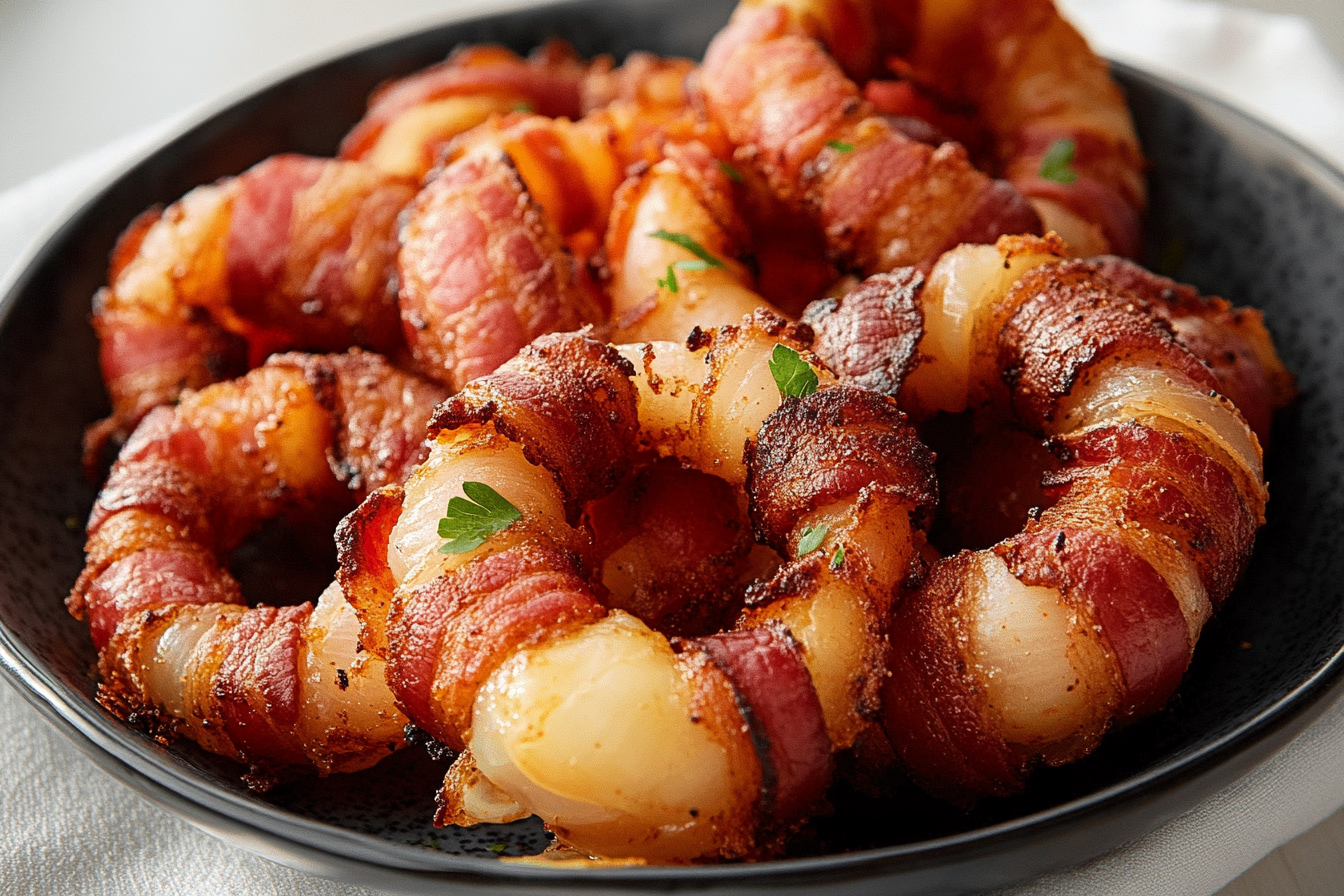 Bacon-Wrapped Onion Rings