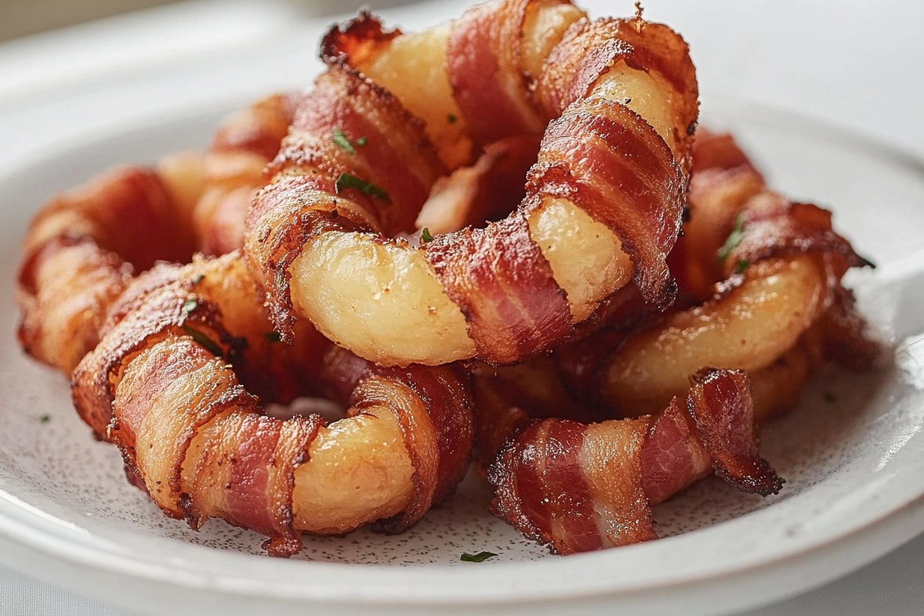 Bacon-Wrapped Onion Rings