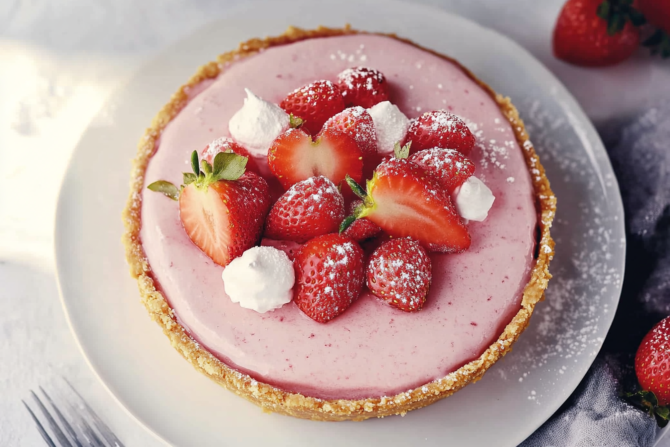 strawberry-icebox-pie-no-bake-recipe