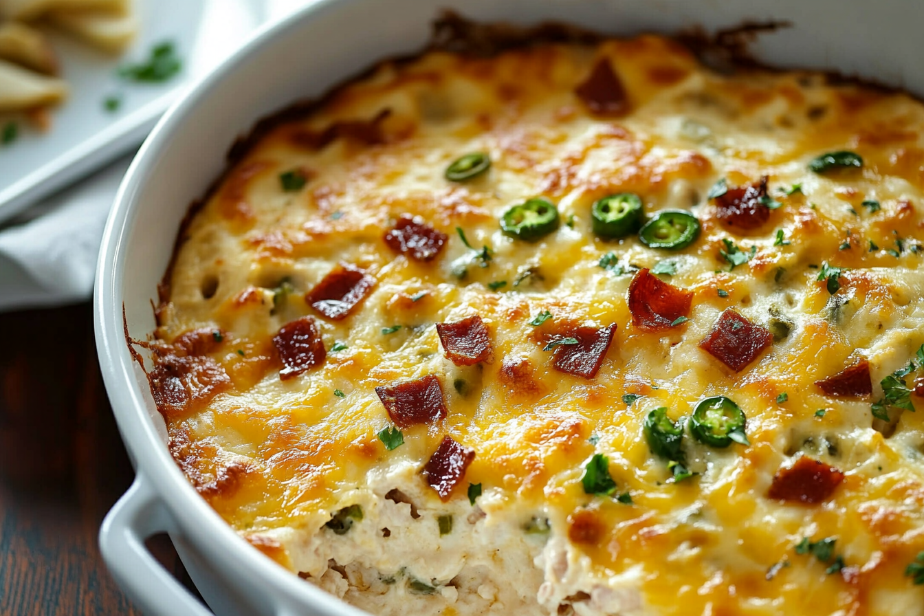 Jalapeño Popper Chicken Dip