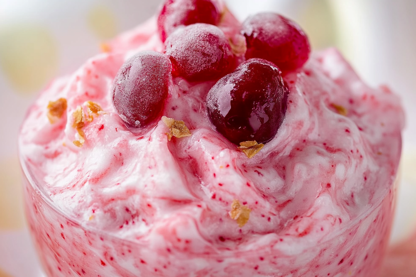 Pink Cherry Jell-O Fluff