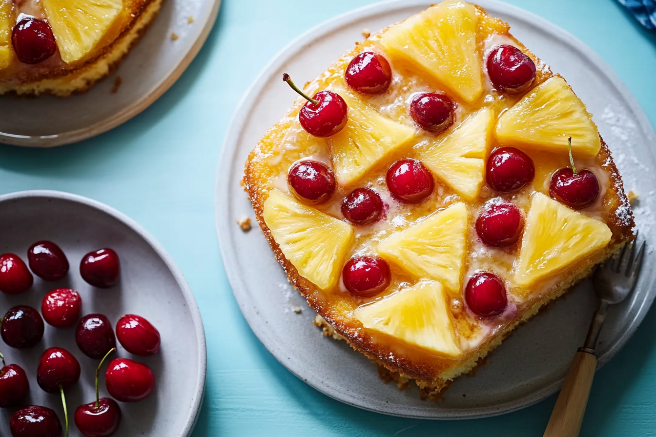 Pineapple Upside Down Dump Cake