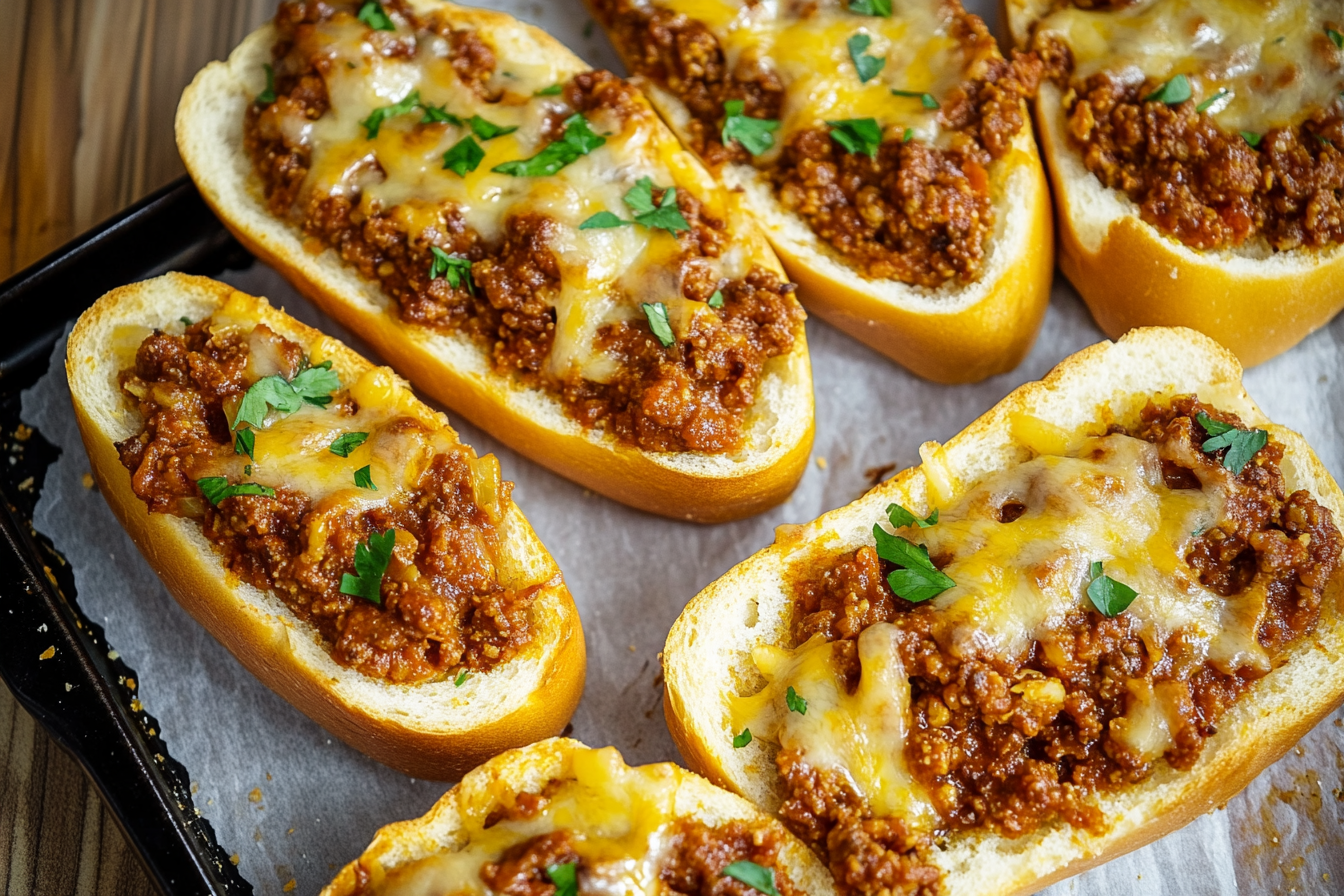 Garlic Bread Sloppy Joes