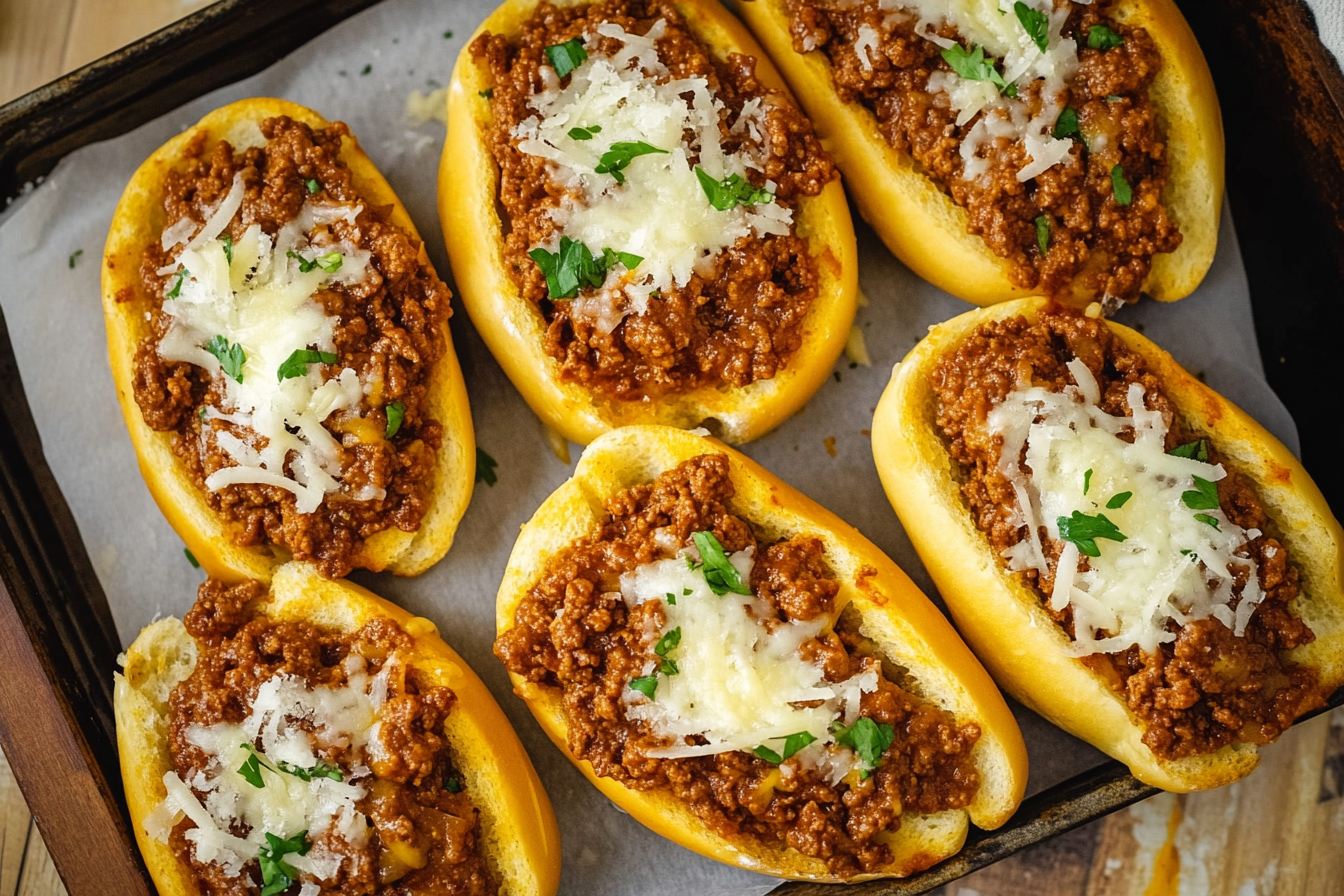 Garlic Bread Sloppy Joes