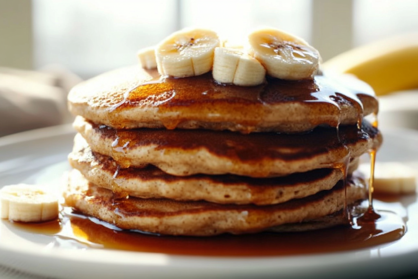 banana-oatmeal-pancakes