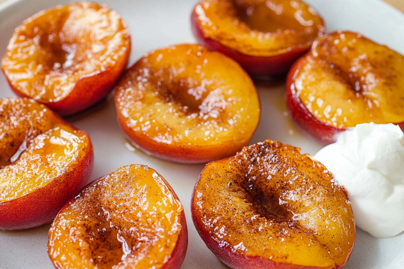 Air Fryer Peaches