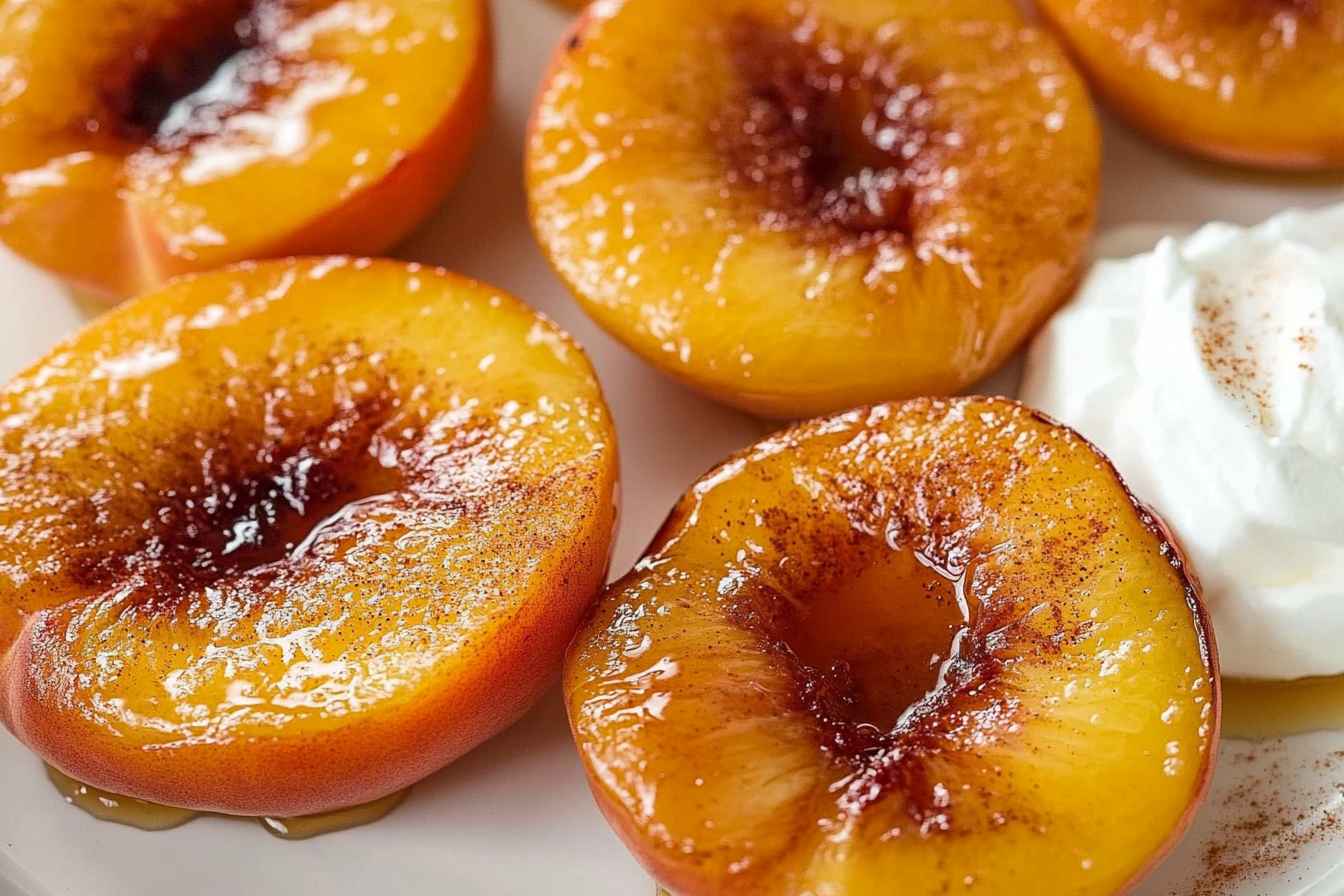 Air Fryer Peaches 