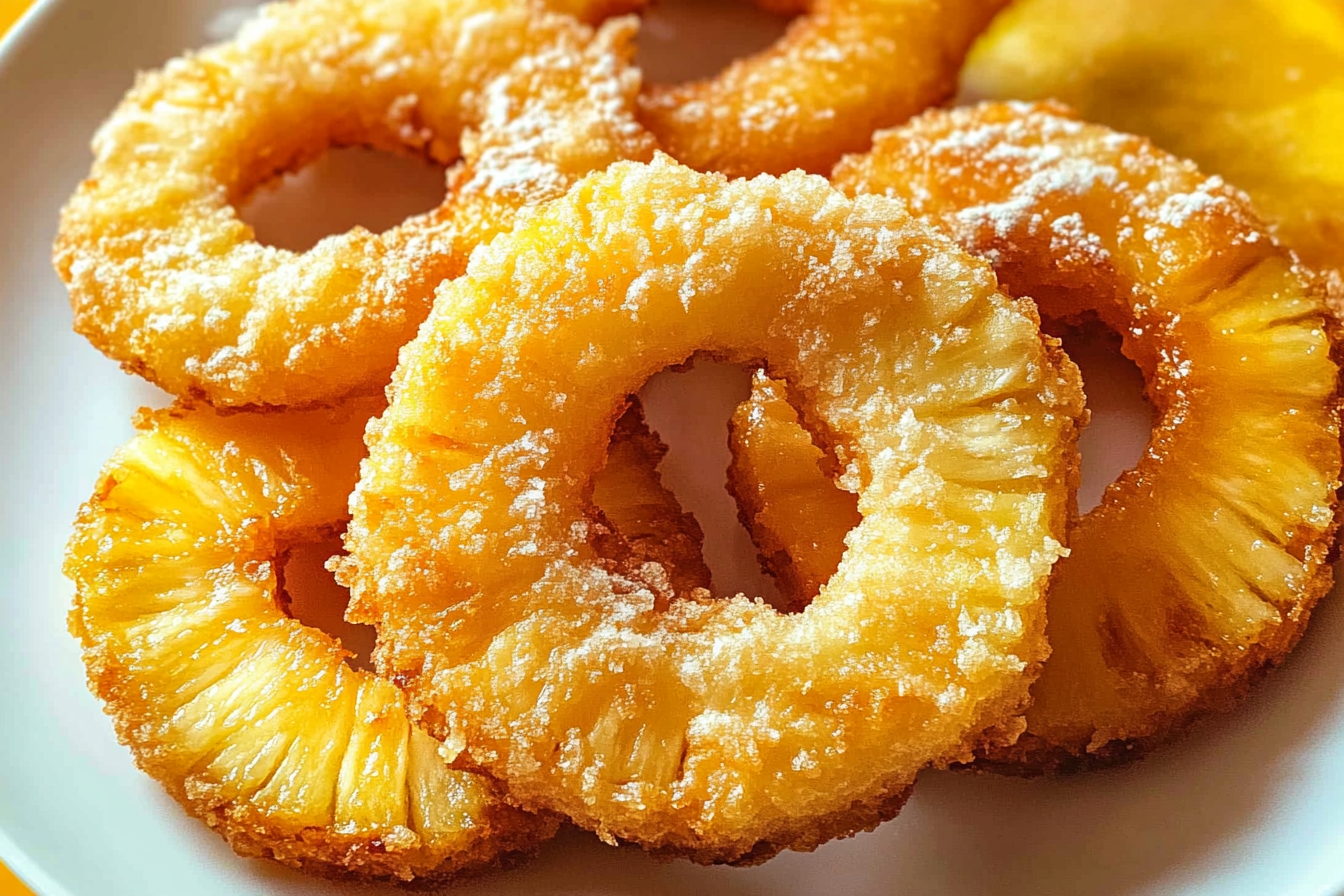 Fried Pineapple Rings