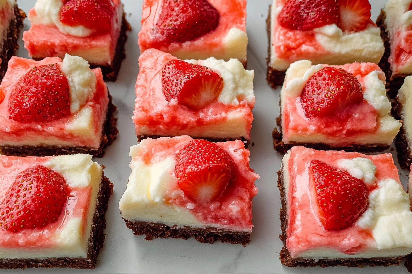 Strawberry Cheesecake Brownies