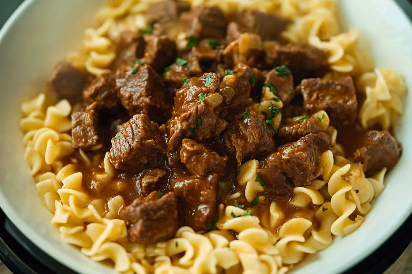Slow Cooker Beef Tips with