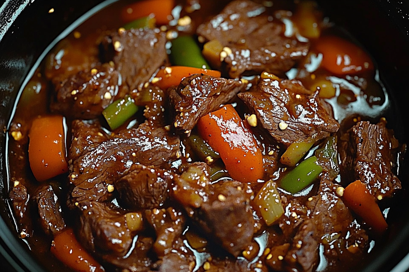 Crock Pot Pepper Steak