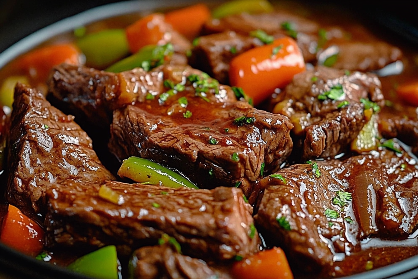 Crock Pot Pepper Steak