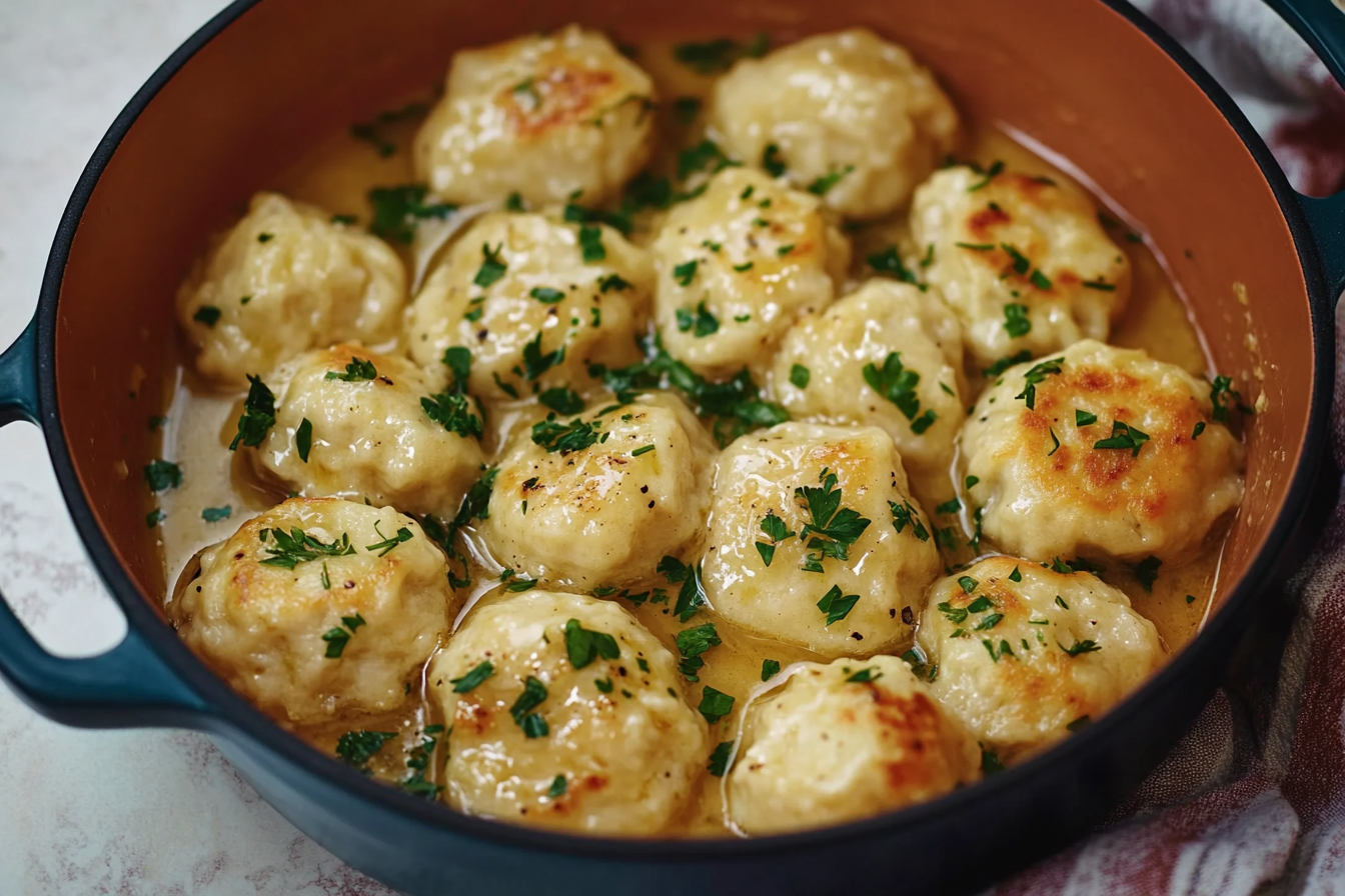 Fluffy Feather Chicken Dumplings