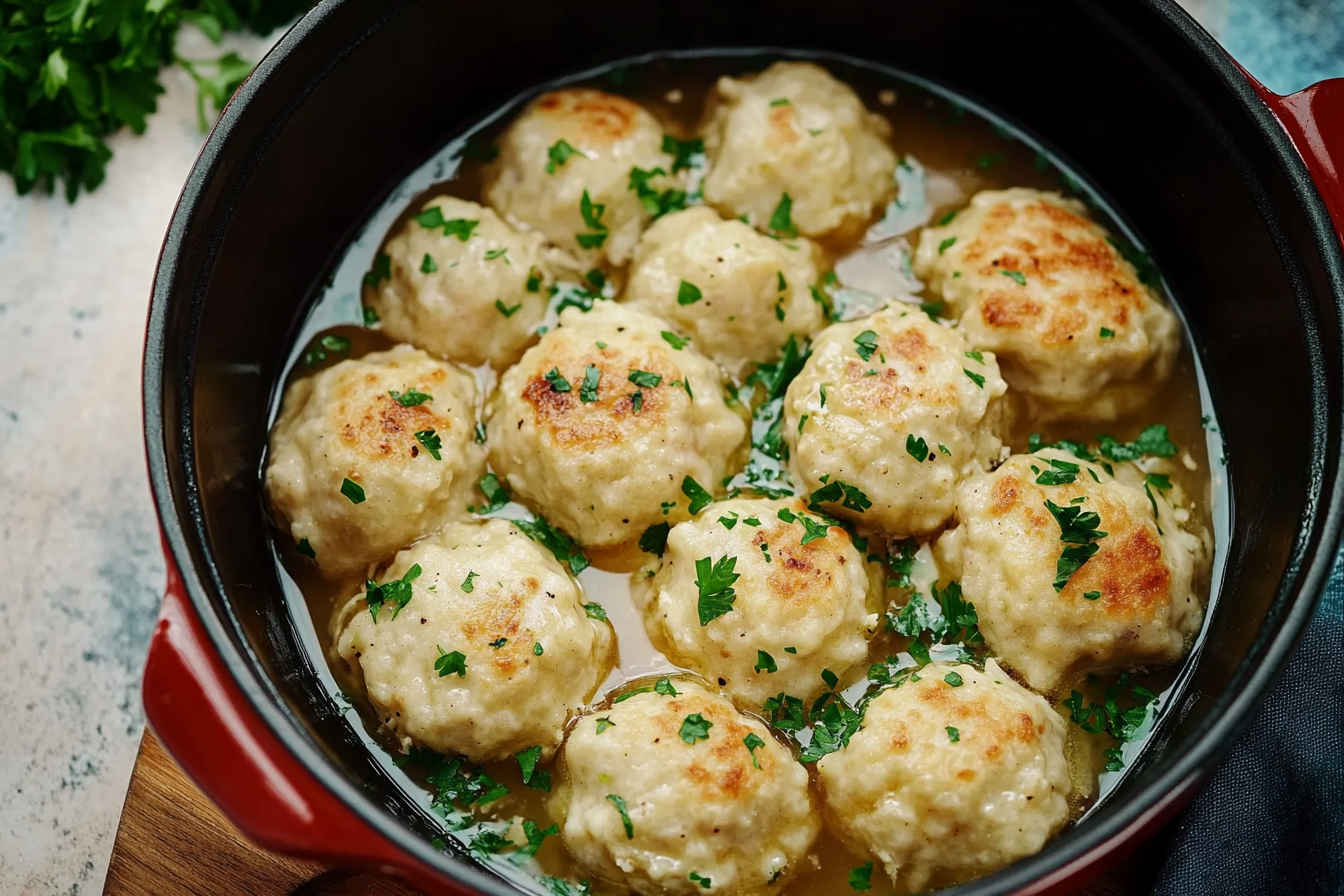 Fluffy Feather Chicken Dumplings