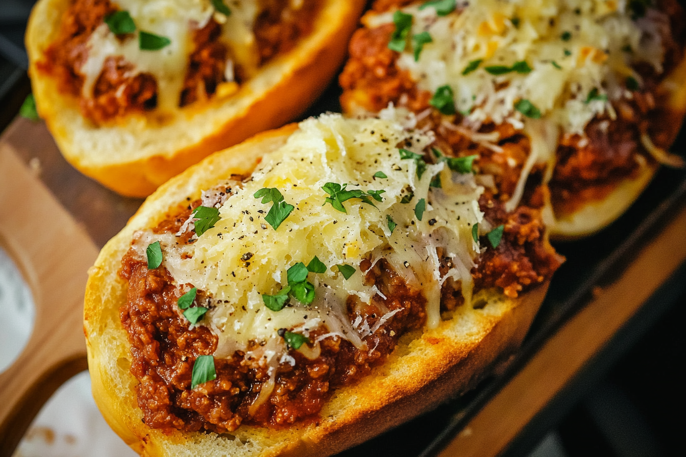 Garlic Bread Sloppy Joes