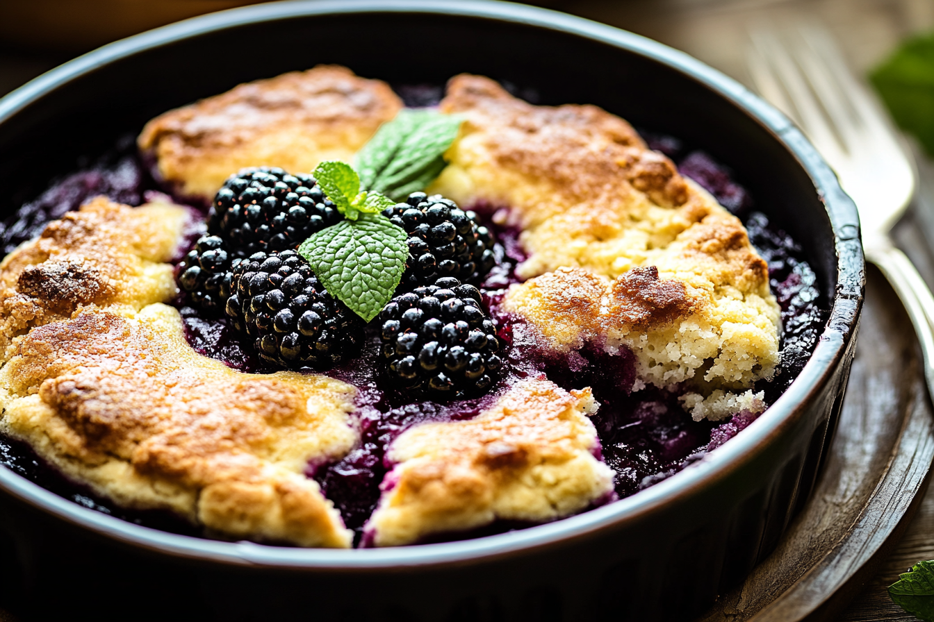 Old-Fashioned Blackberry Cobbler