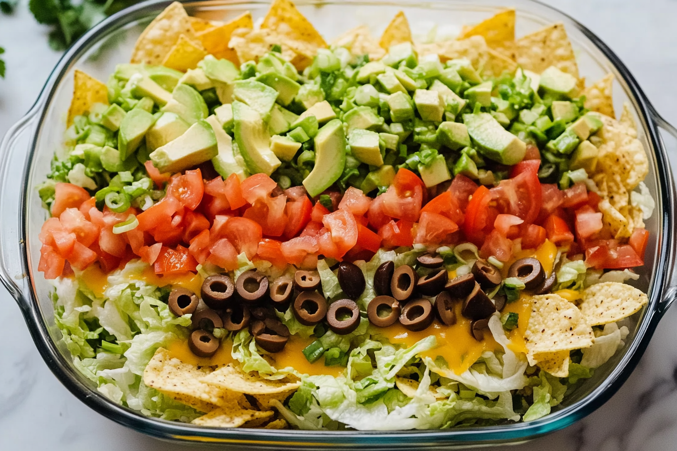 Colorful 7 Layer Dip