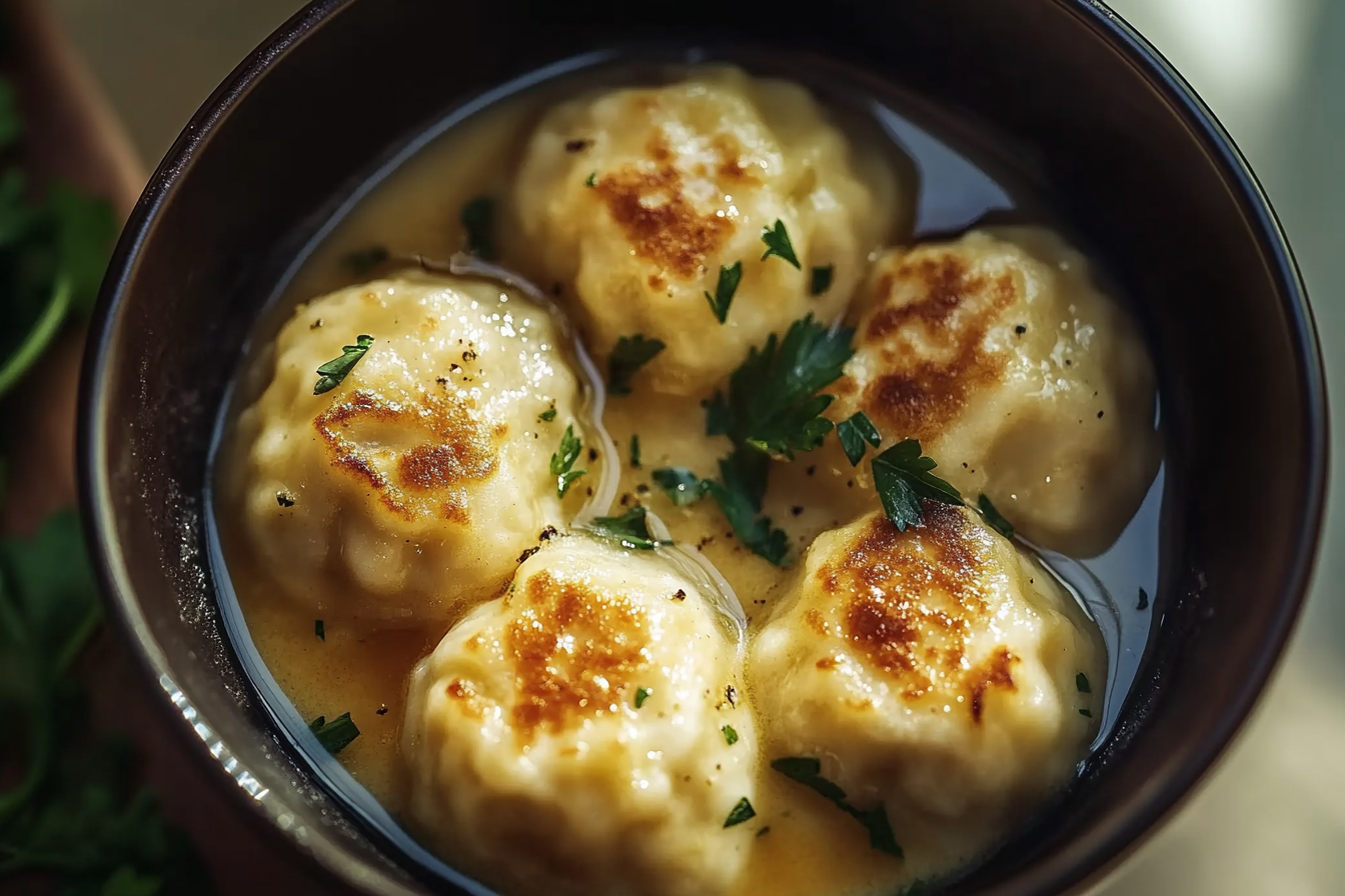 Fluffy Feather Chicken Dumplings