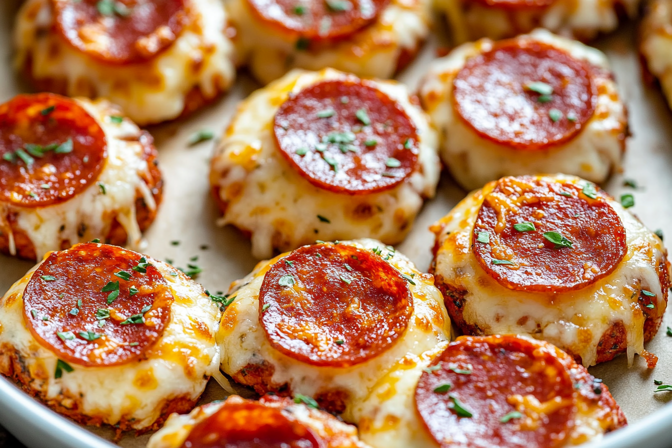 Cheesy Keto Pepperoni Bites