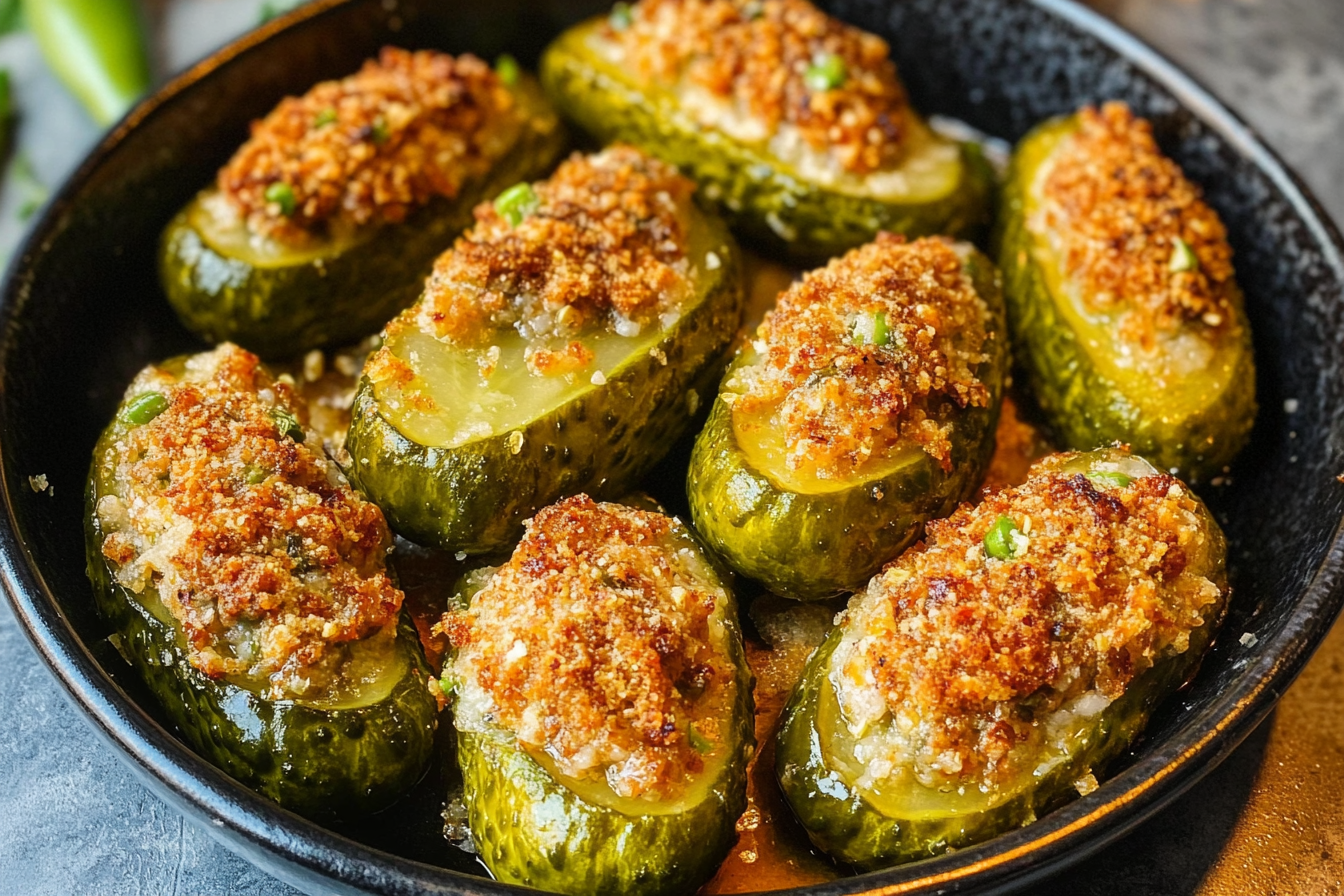 Air Fryer Stuffed Pickles