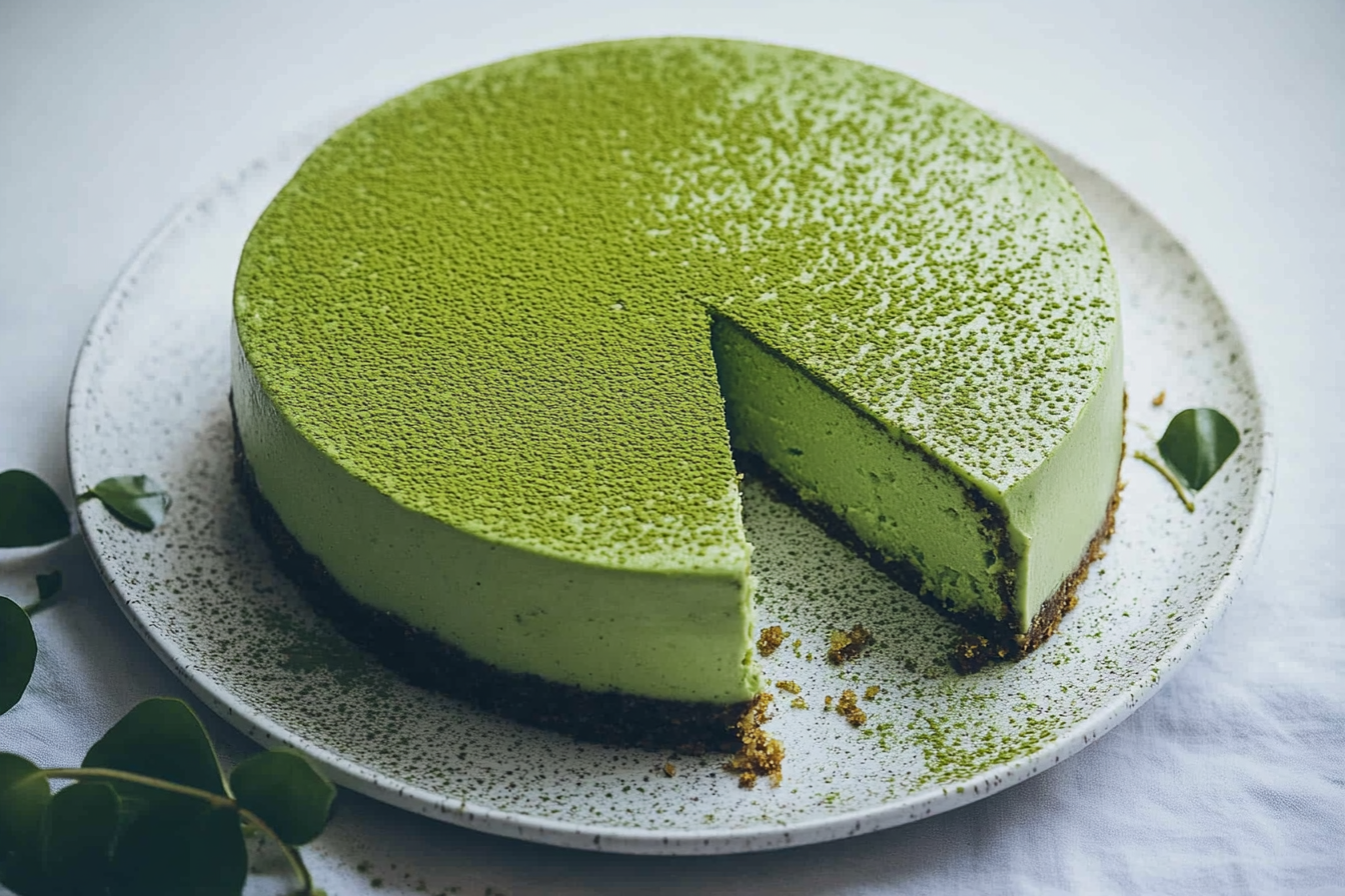Matcha Japanese Cheesecake