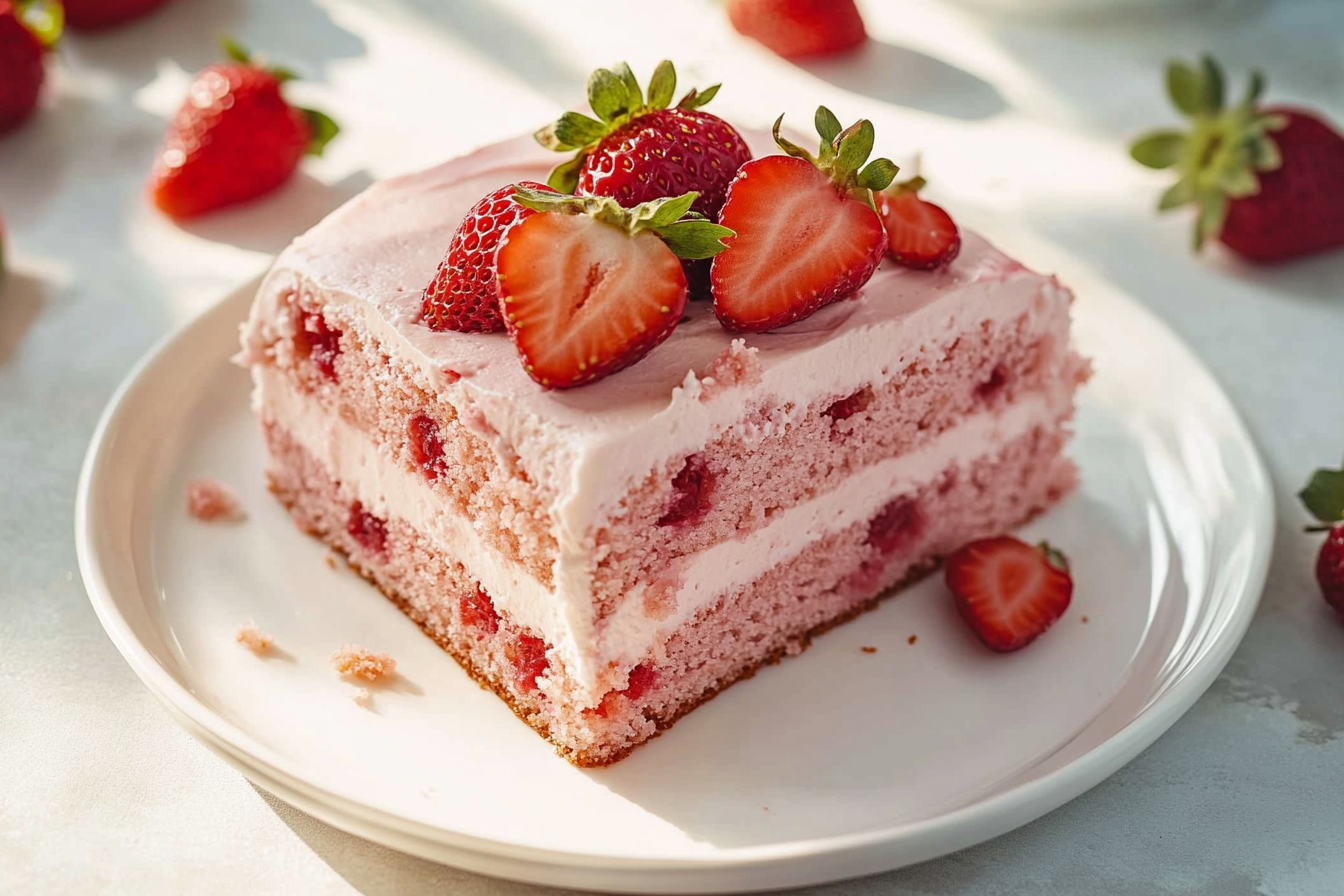 Strawberry Sheet Cake