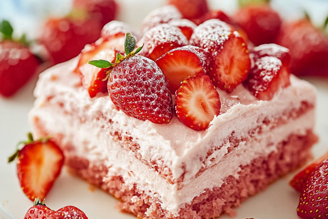 Strawberry Sheet Cake
