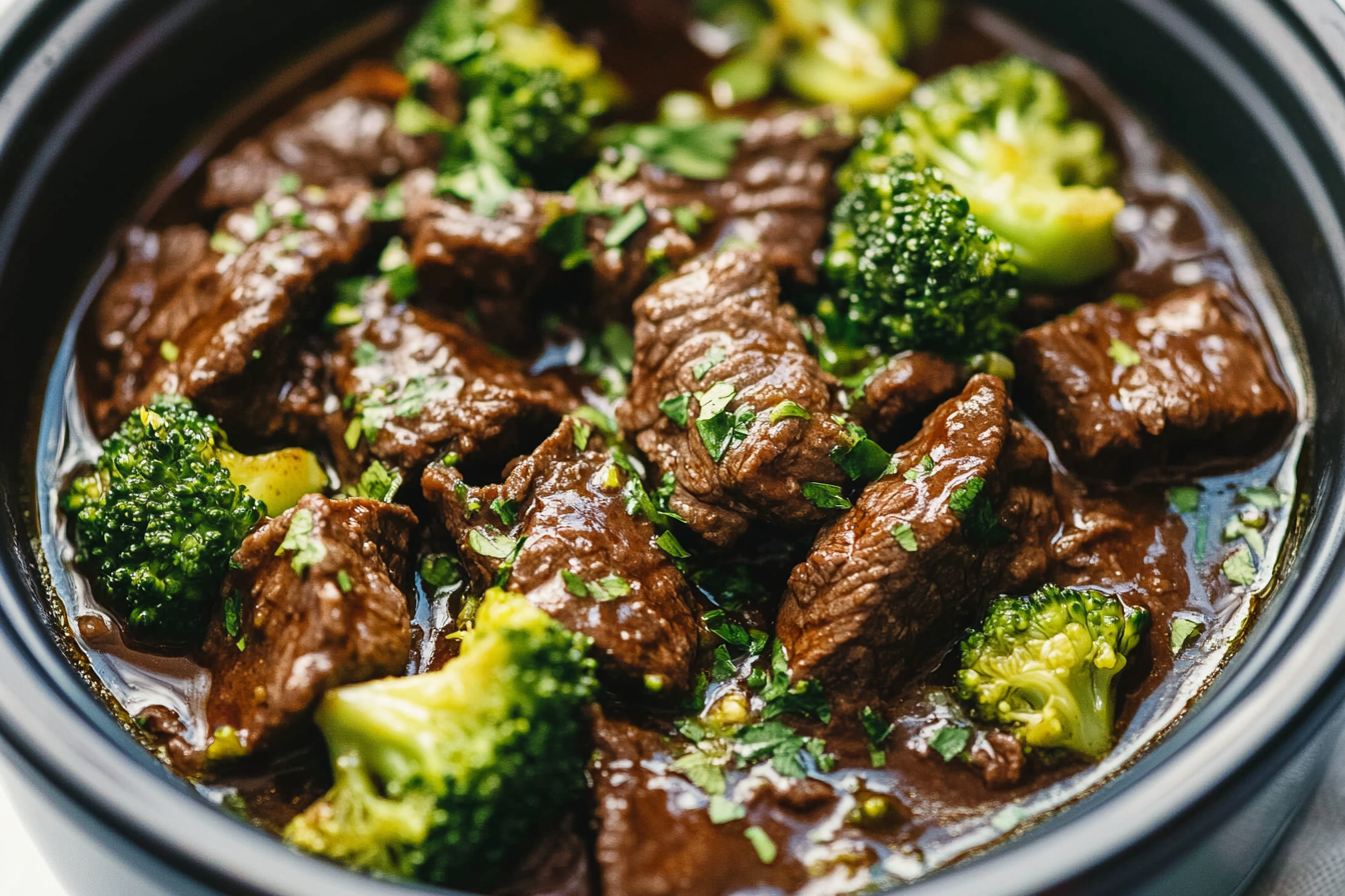 Crockpot Beef and Broccoli