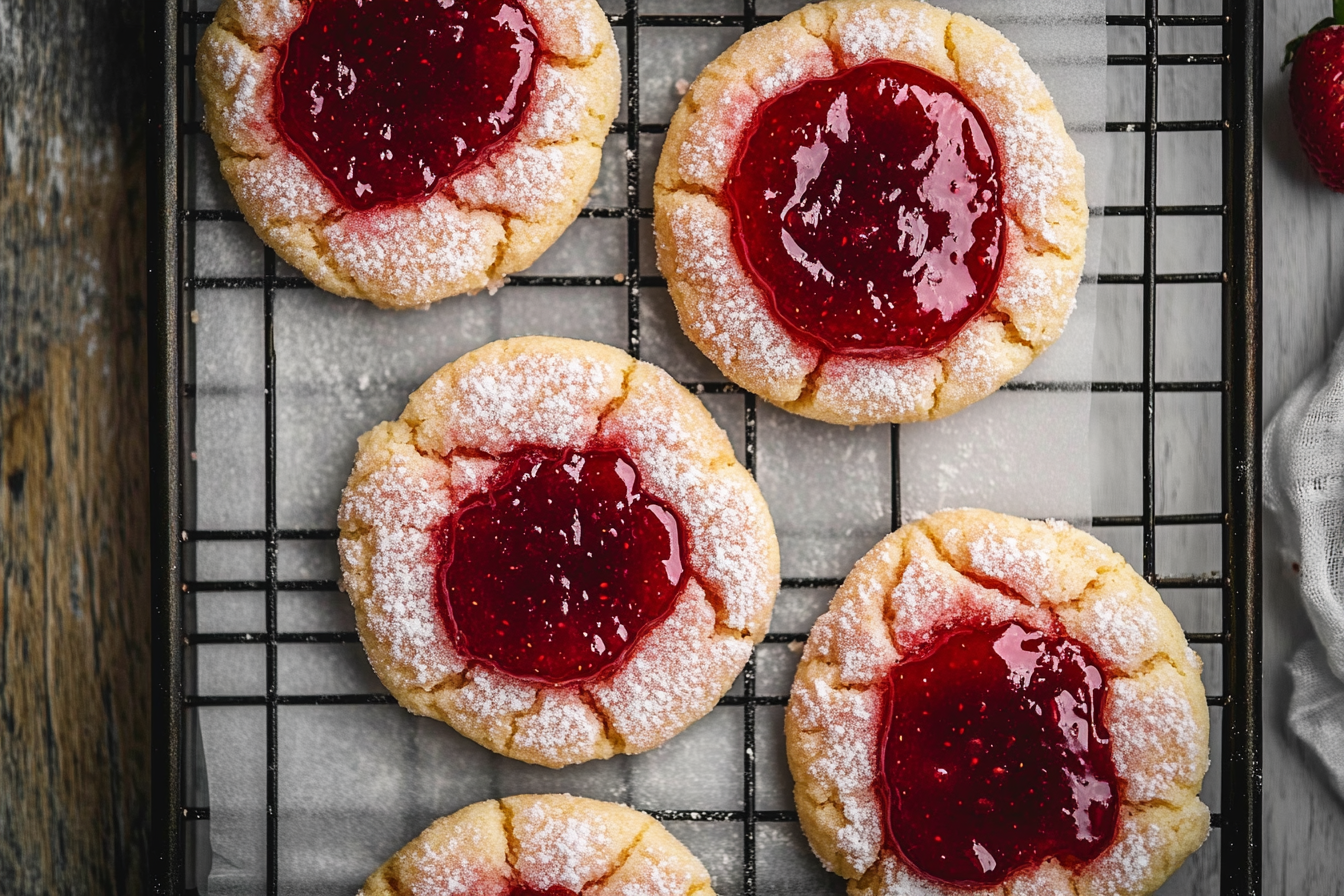 Strawberry Jam Sugar Cookies