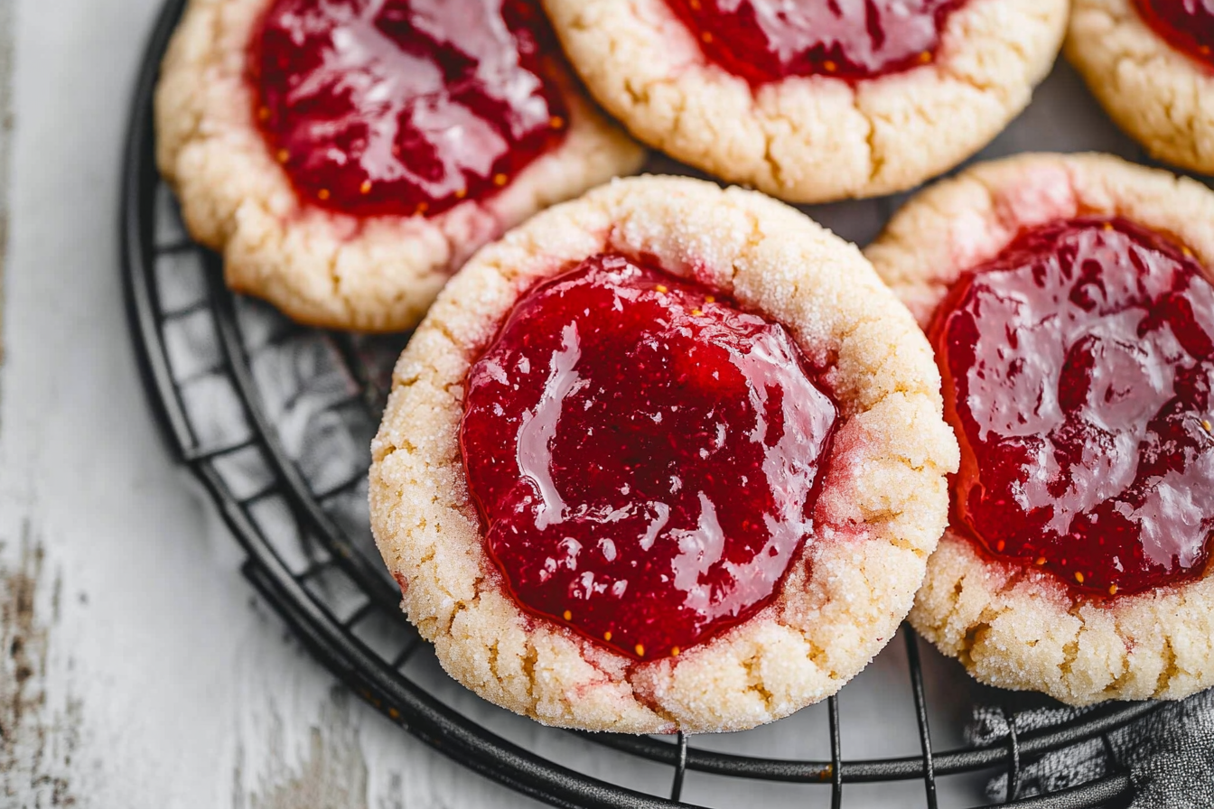 Strawberry Jam Sugar Cookies