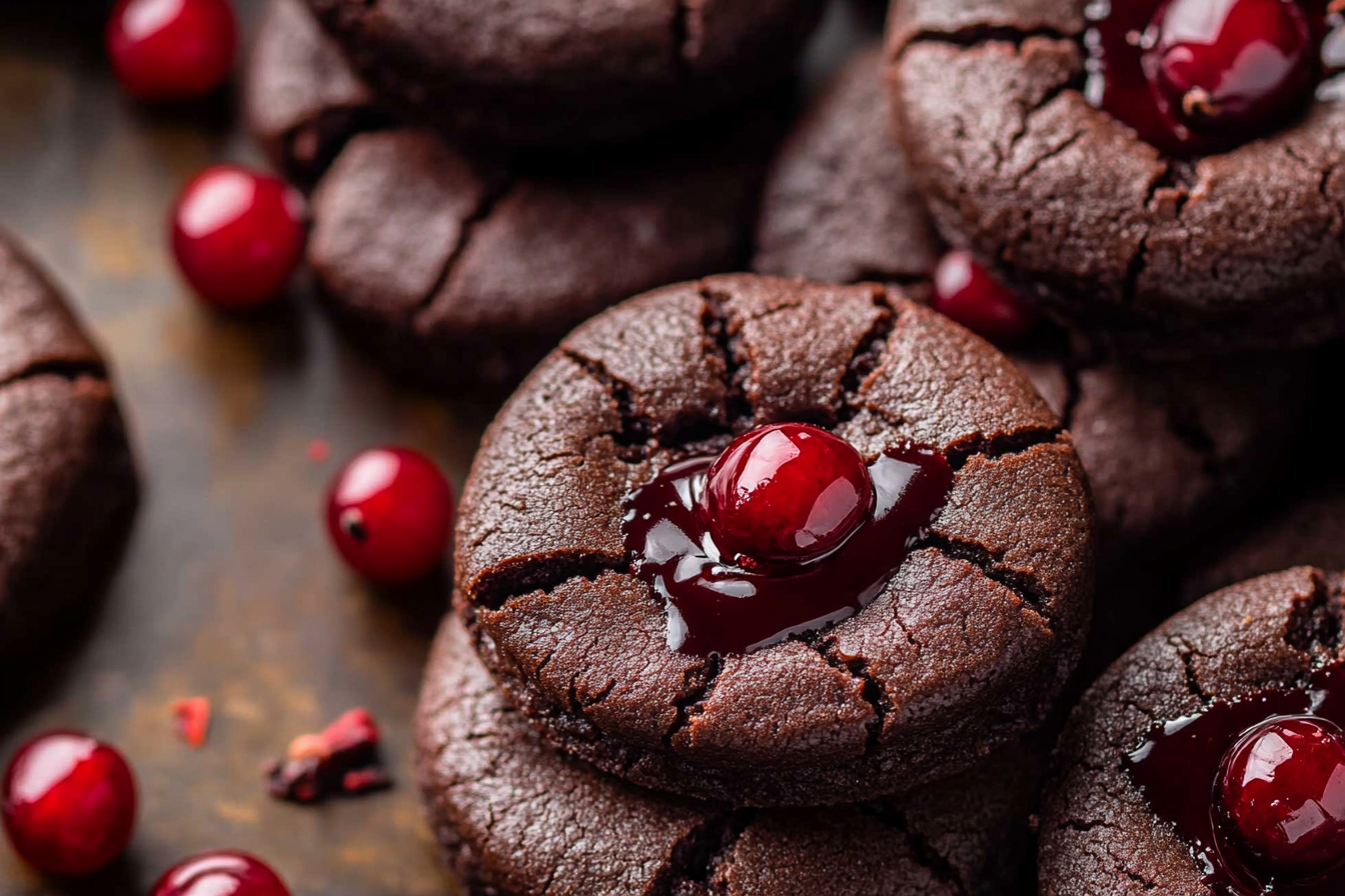 chocolate-cherry-cookies